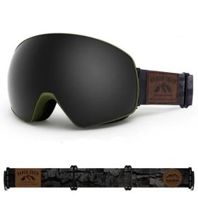 NANDN SNOW ski goggles ATTITUDE NG8 (Option: Green Frame Black)