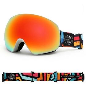 NANDN SNOW ski goggles ATTITUDE NG8 (Option: White Frame Red)