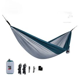 Hammock Outdoor Swing Double Anti-Rollover Outdoor Portable Camping Glider (Option: Grey-Single)