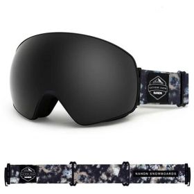 NANDN SNOW ski goggles ATTITUDE NG8 (Option: Black Frame Black)