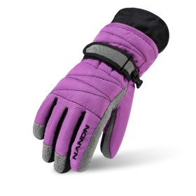 MaxProtect Winter Tech Gloves (Option: Purple-S)