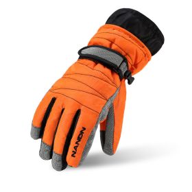 MaxProtect Winter Tech Gloves (Option: Orange-XL)