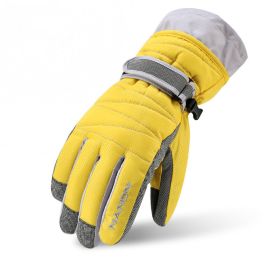 MaxProtect Winter Tech Gloves (Option: Yellow-XL)