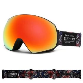 NANDN SNOW ski goggles ATTITUDE NG8 (Option: Black Frame Red)