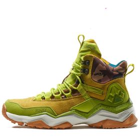 Hiking Shoes Waterproof Non-slip Mountain Climbing Shoes High Top (Option: Fruit Green-39)