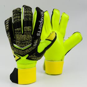 Goalkeeper gloves with fingers (Option: Green-8number)