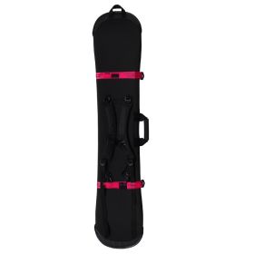 Dumpling Skin Snowboard Bag Protective Cover (Option: Black Rose Ribbon-Single with Two shoulder-130CM to 139CM)