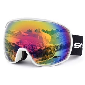 New double-layer anti-fog ski goggles, mountaineering ski goggles, men's and women's snow glasses card myopia (Option: 5Style)