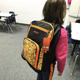 Emoji Bulletproof Backpack (Color: Yellow)