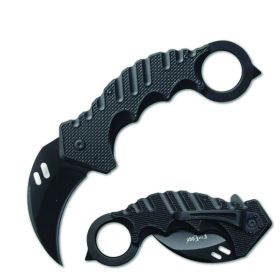 Karambit 5.25" Knife (Model: Purple Galaxy / Silver Handle)