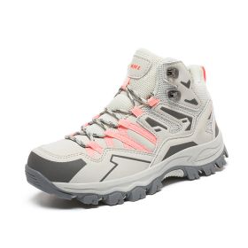 Hiking Same High-top Outdoor Shoes Sneaker (Option: Pink-36)