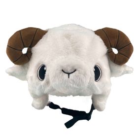 Snow Cartoon Face Protection Riding Ornament Hat (Option: Lamb)