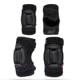 Roller Skating Single And Double Board Ski Hip Protection Set (Option: Knee and lbow-XL)